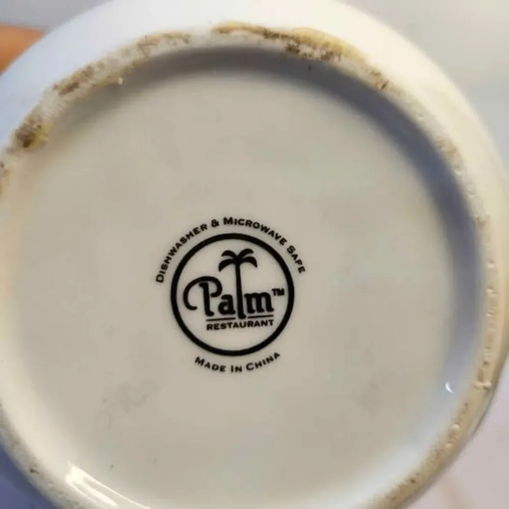 Palm White Ceramic Teapot
